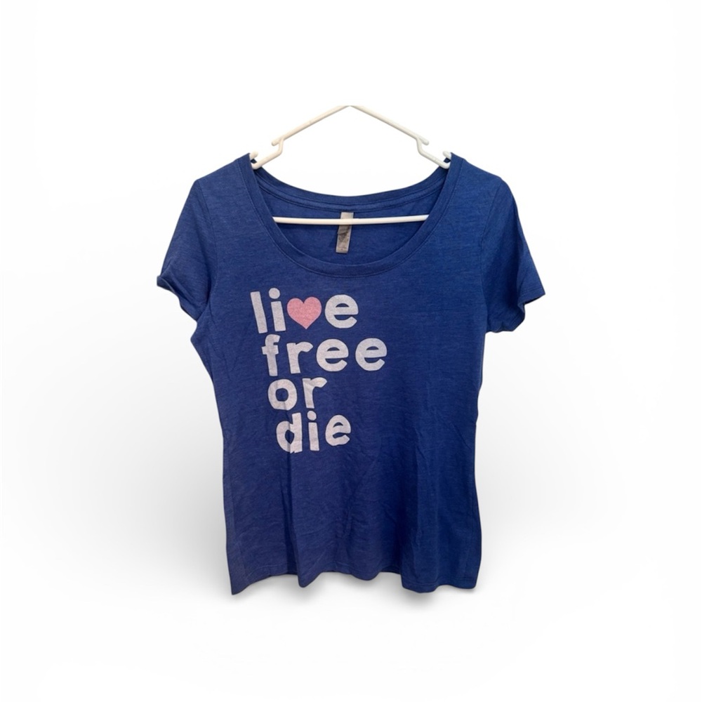 Live Free Or Die Short Sleeve Tee Woman’s Size Large